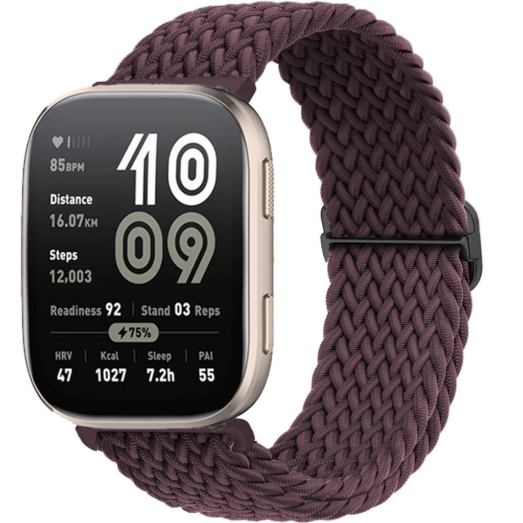 Braided Solo loop band For Amazfit bip 6/5/Balance/GTS/4/2e/Mini/3/GTR/4/2/3/Pro correa 20mm 22mm watch bracelet huawei gt Strap