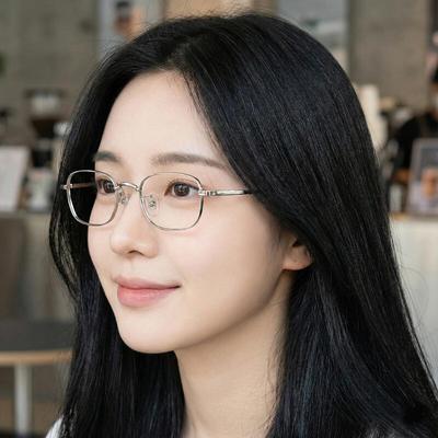 LUXEYE Luxury Glasses Geek Chic Rimless Horn-Rimmed Glasses Frame CK835