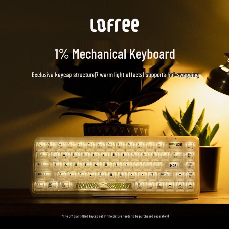 Lofree 1% Transparent Dual-Mode Mechanical Keyboard
