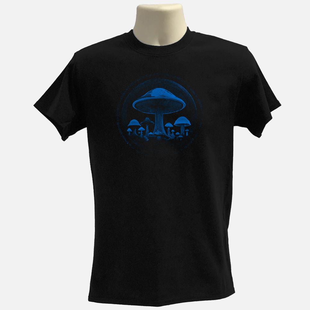 Mushroom graphic Tshirt 100% organic cotton Tee Unisex T-Shirt S