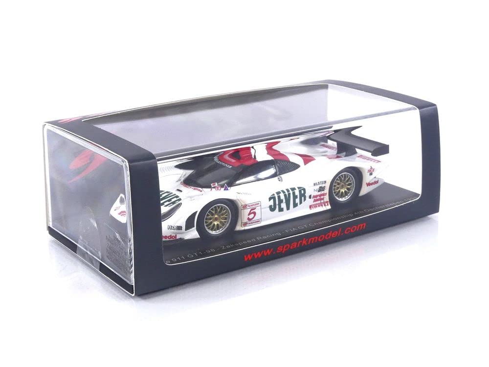 Spark scale Porsche 911 1998 FIA GT Championship Oschersleben 4th place 1/43 GT1-98 #5 A.Grau/A.Scheld