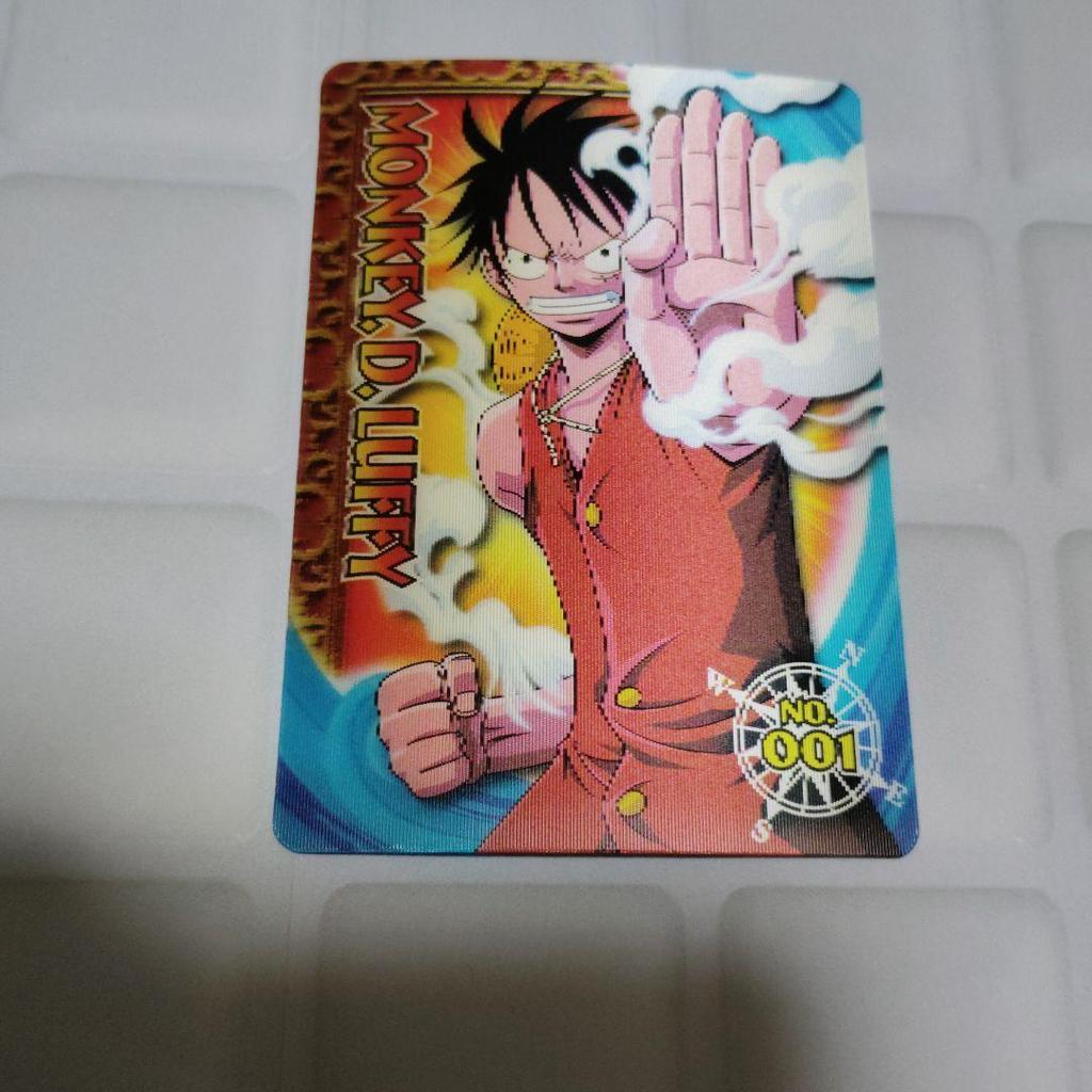 Used One Piece 10th ANNIVERSARY 3D Card, Mint Condition, No. 001 Luffy