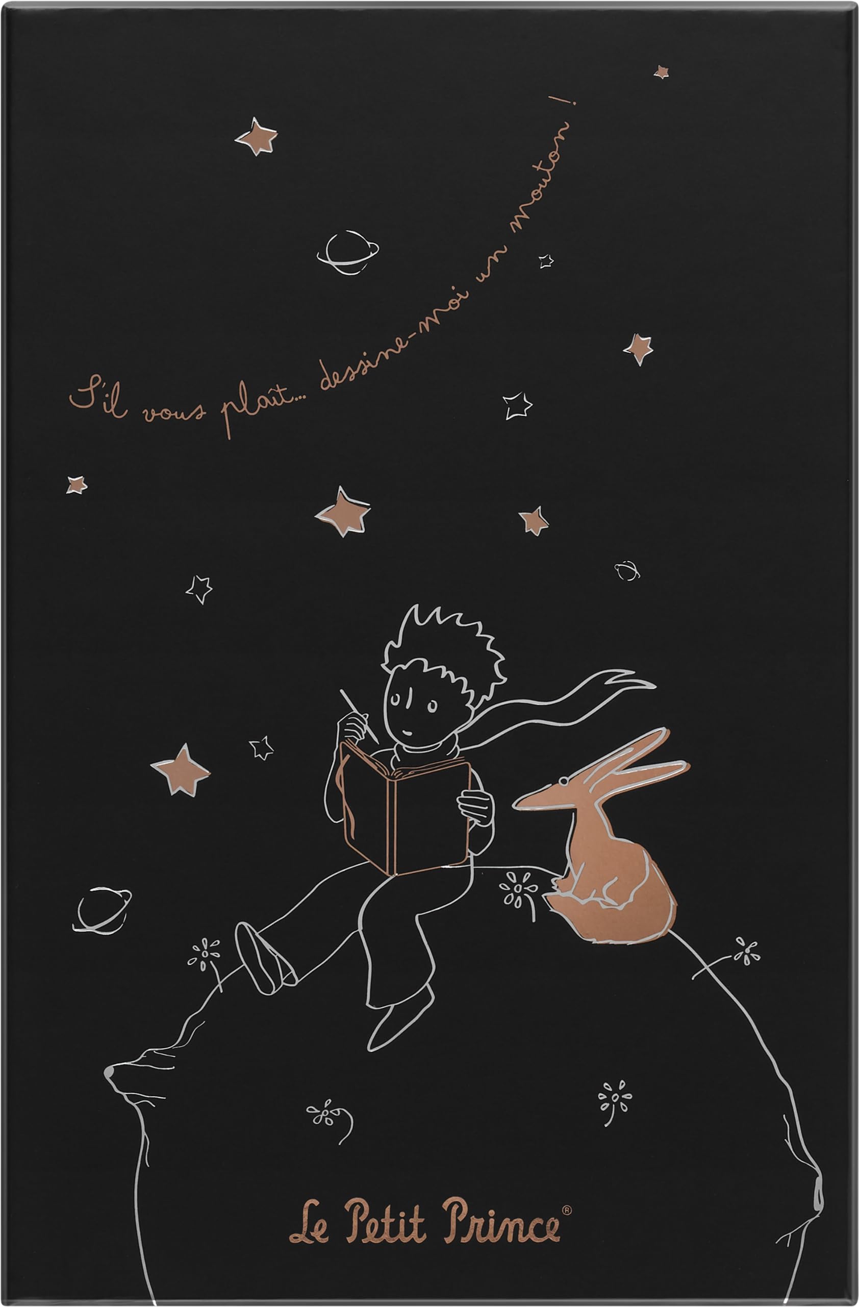 

Блокнот Moleskine The Little Prince Блокнот в твердом переплете в горизонтальную линейку большого размера 13 см x высота черная подарочная коробка LEPP04QP060BOX (Ширина 21см)