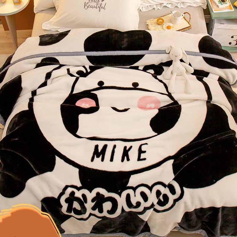 Winter Thick Double-layer Blanket Double Blanket for Keeping Warm Student Bed Sheets and Blankets