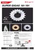 Sugino SUPER GIGAS Sprocket 19T S3 Platinum (Super Gigas) (NJS Non-Approved) (1 piece)