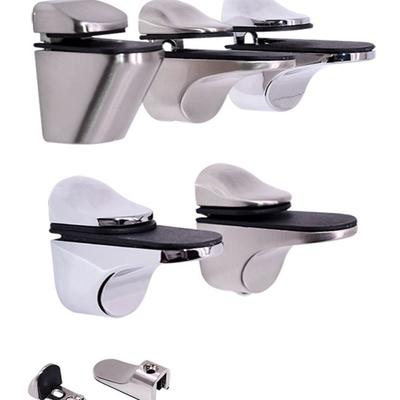 Zinc Alloy Wood Shelf Glass Shelf Bracket Fish Mouth Glass Clamp Bracket Wall Mount Wall Mount
