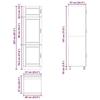VidaXL Armoire de cuisine Porto chêne sonoma bois d'ingénierie 854110