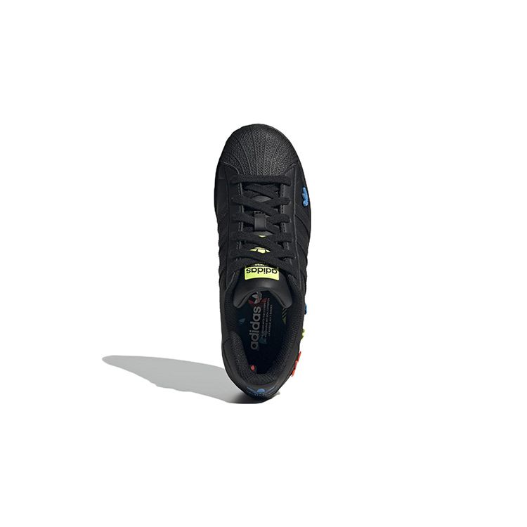 Adidas Originals Superstar Casual Comfortable Durable Breathable Low-Top Kids Sneakers Kids Sneakers Black GV8875