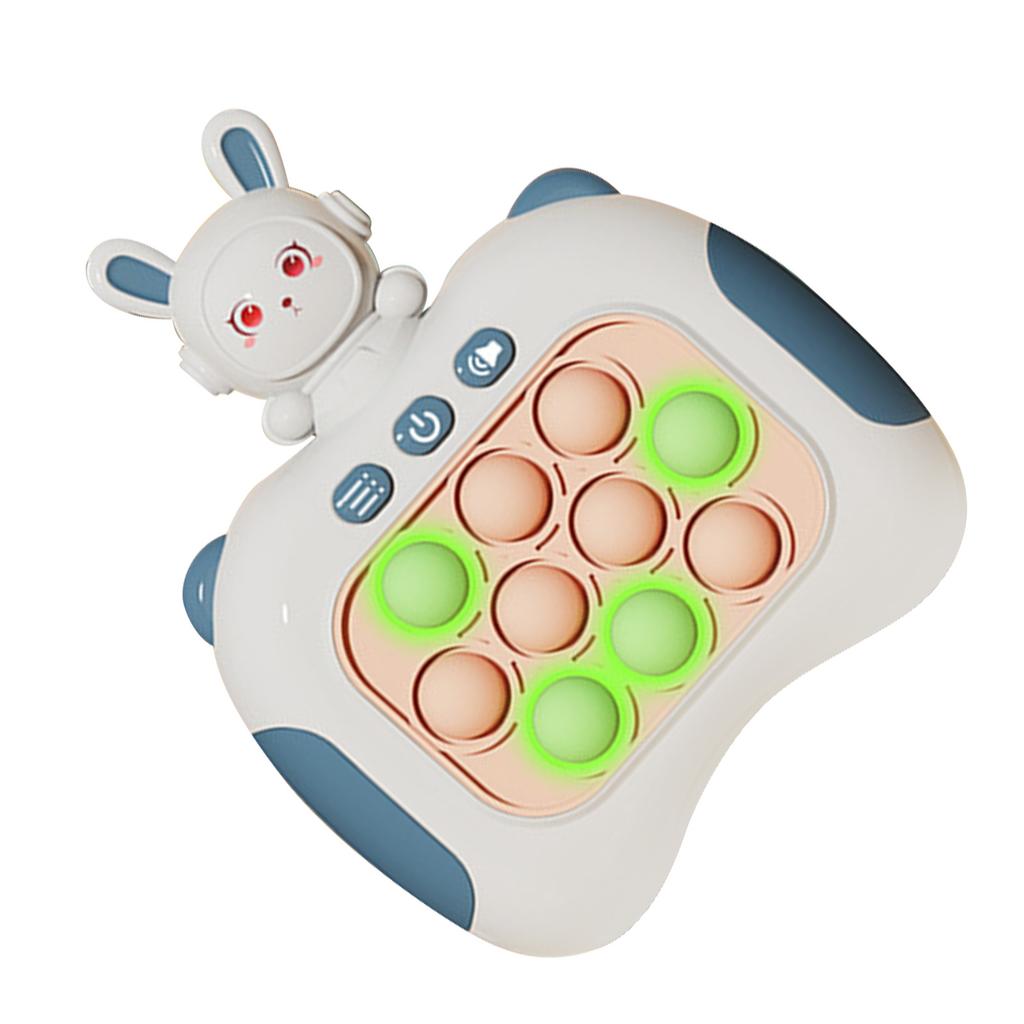 Quick Push Bubbles Game Toy Educational Decompression Light Up Pop Puzzle Toy for Adults Kids