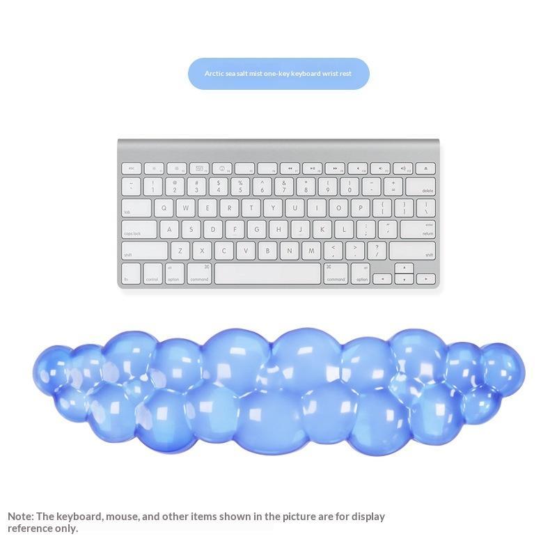 Cloud Shaped Silicone Keyboard Wrist Rest Cartoon Style Mouse Wrist Pad for Girls Teen Home Office Desk