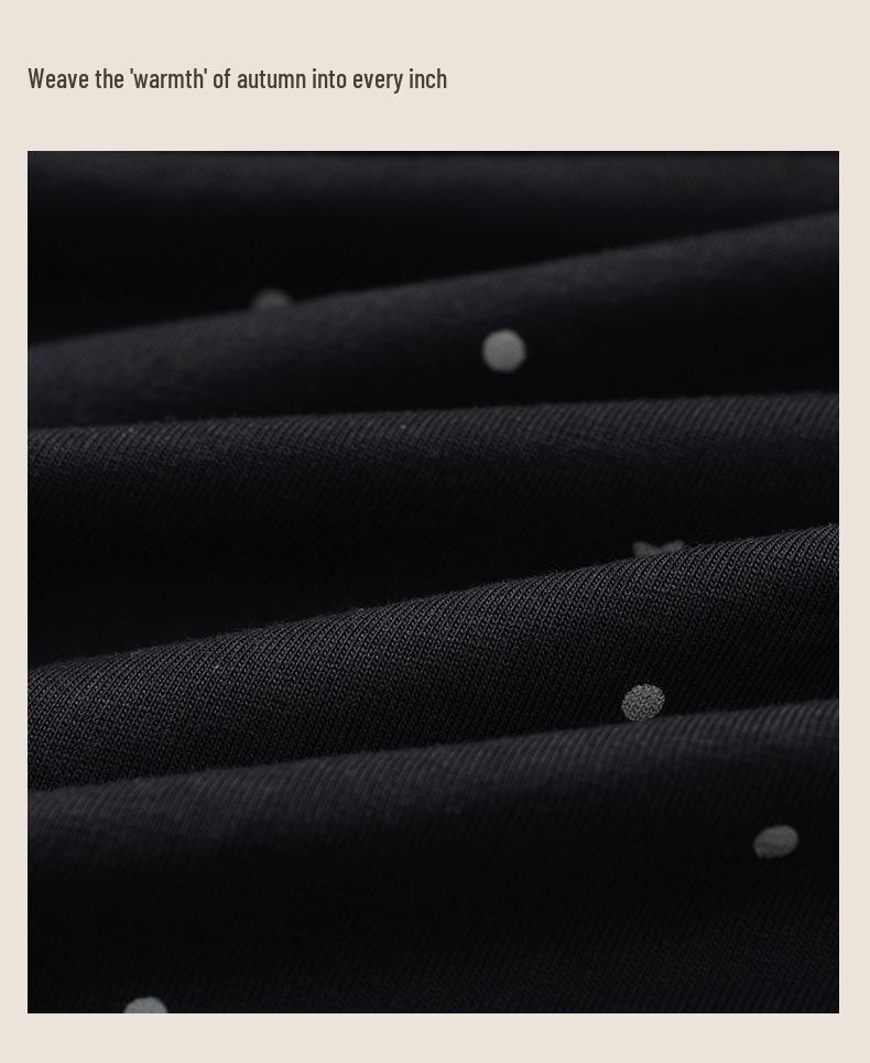 Set de pijama pentru femei cu dantelă cu buline și cupe pentru bust - Mânecă lungă și pantaloni pentru toamnă/iarnă, pentru acasă sau exterior