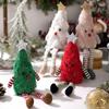 LED Night Lights Fluffy Christmas Tree Creative Design 3D Shape Christmas Tree Ornament Fluffy Texture Glowing Effect