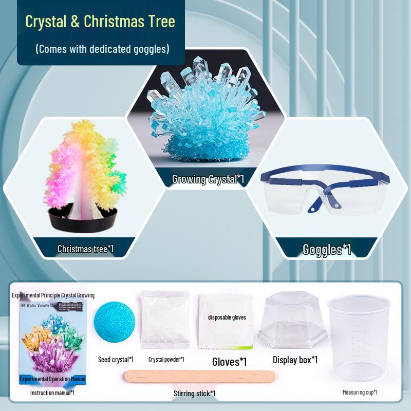 DIY Crystal Planting Science Kit for Primary Students - Educational Experiment Toy