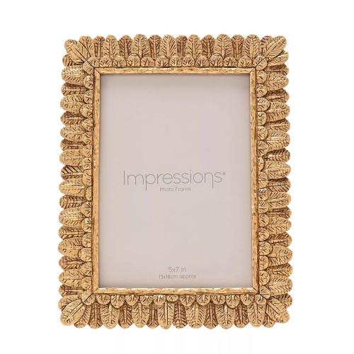 Widdop Impressions Resin Leaf Photo Frame
