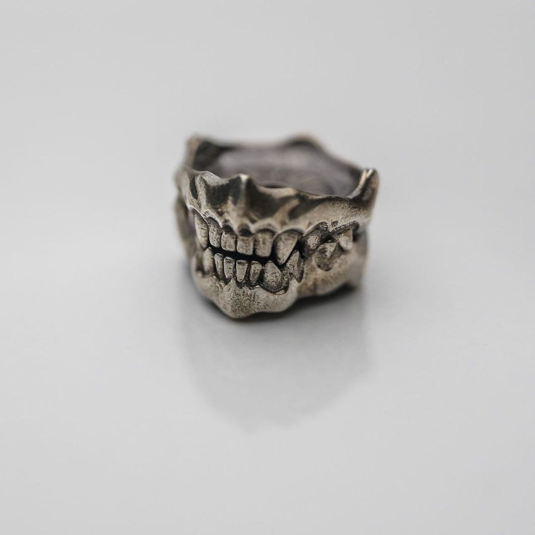 Skull Hair Clip & Spacer Bead 108 Bead Bracelet DIY Accessory серебряный