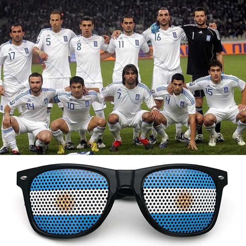 World Cup sunglasses football flag pinhole sticker 2140 printed logo independence day printed rice nail sunglasses