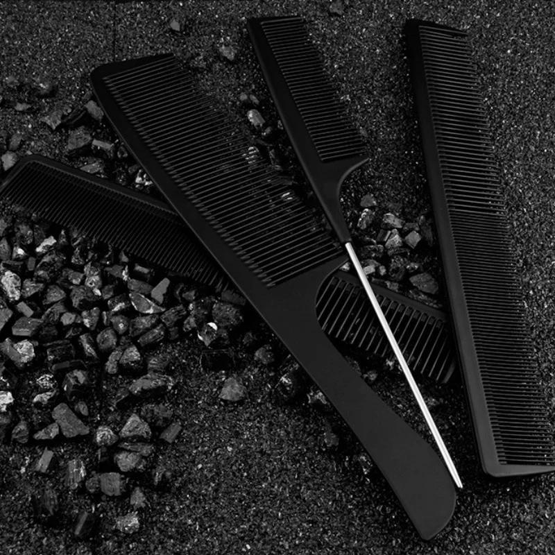 1PCS Professional Hair Comb Carbon Steel Anti-static High Temperature Flat Tail Comb Apple Comb