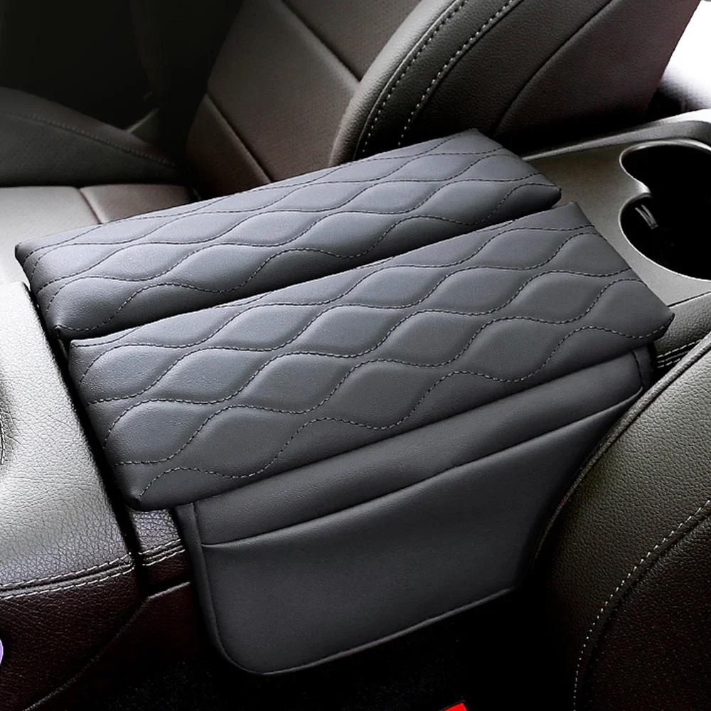 For Mercedes Benz GLE W167 GLS X167 - Car Armrest Cushion Anti-Scratch Leather Center Console Armrest Storage Box Pad