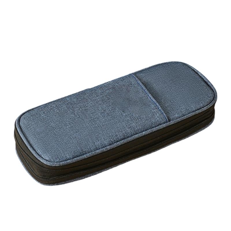 Expanding Pencil Case Big Capacity Pen Pouches Double Layered Pencil Bag Travel Makeup Pouches for Office School Travel
