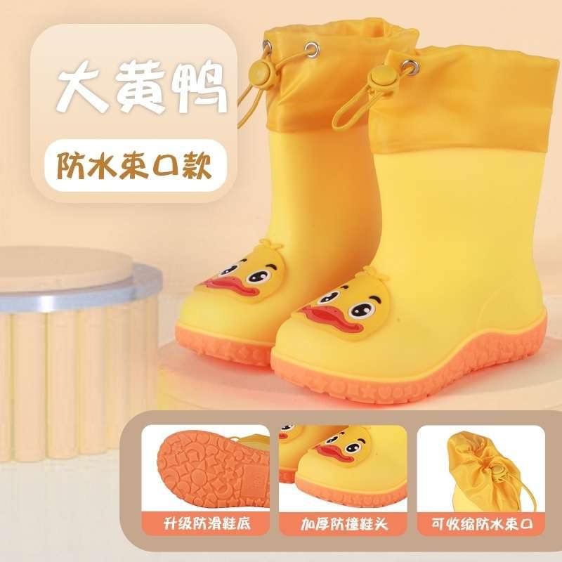 2025 Mode Kinder Universal-Regenstiefel mit Baumwolle Rutschfeste Wasserschuhe Kinderregenschuhe Männer und Frauen Niedliche Cartoon 1~ 8 Jahre alt