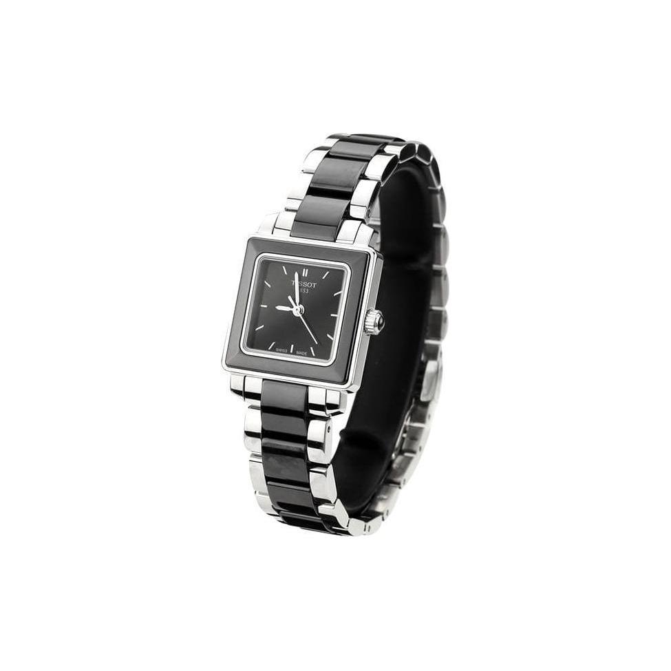 Tissot T LADY T LADY Quartz Movement Women's Watch 26mm 26*26mm Black Dial Stainless Steel Case T064.310.22.051.00