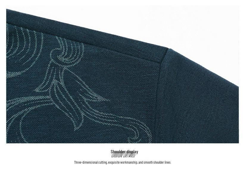 High-Quality Men's Casual Printed Round Neck Long-Sleeve Hoodie for Autumn