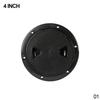 ABS Round Deck Inspection Access Hatch Cover Plastic White Black Boat Screw Out Deck Inspection Plate For Yacht Marine 4/6/8inch 3