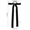 Elegant Skinny Hair Bows with Long Tassels Tails Ribbon Hair Scrunchie for Women and Girls for Fall Winter Outfits