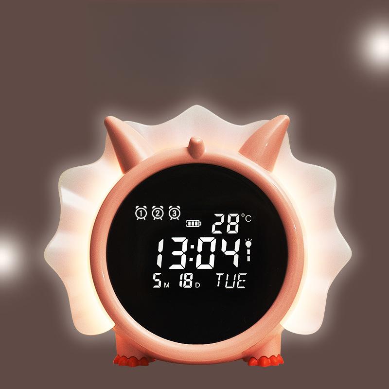 New LED clock Dinosaur electronic clock small alarm clock student gift clock bedside electronic alarm clock luminous alarm clock