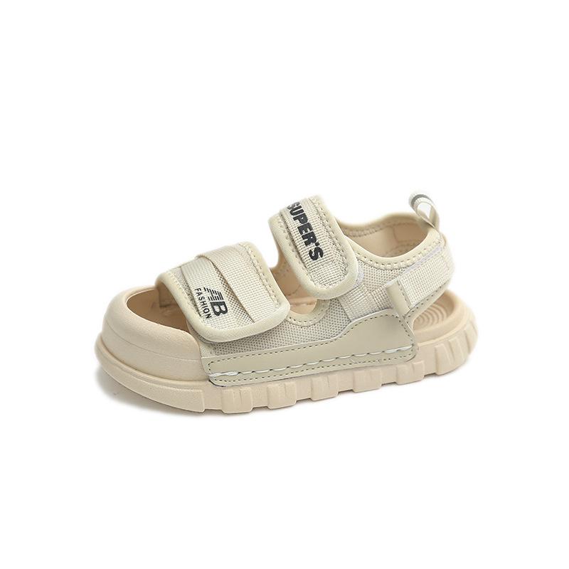 Kids' 2026 Korean-Style Summer Sandals: Soft Sole, Velcro, Open & Closed Toe Beach Shoes