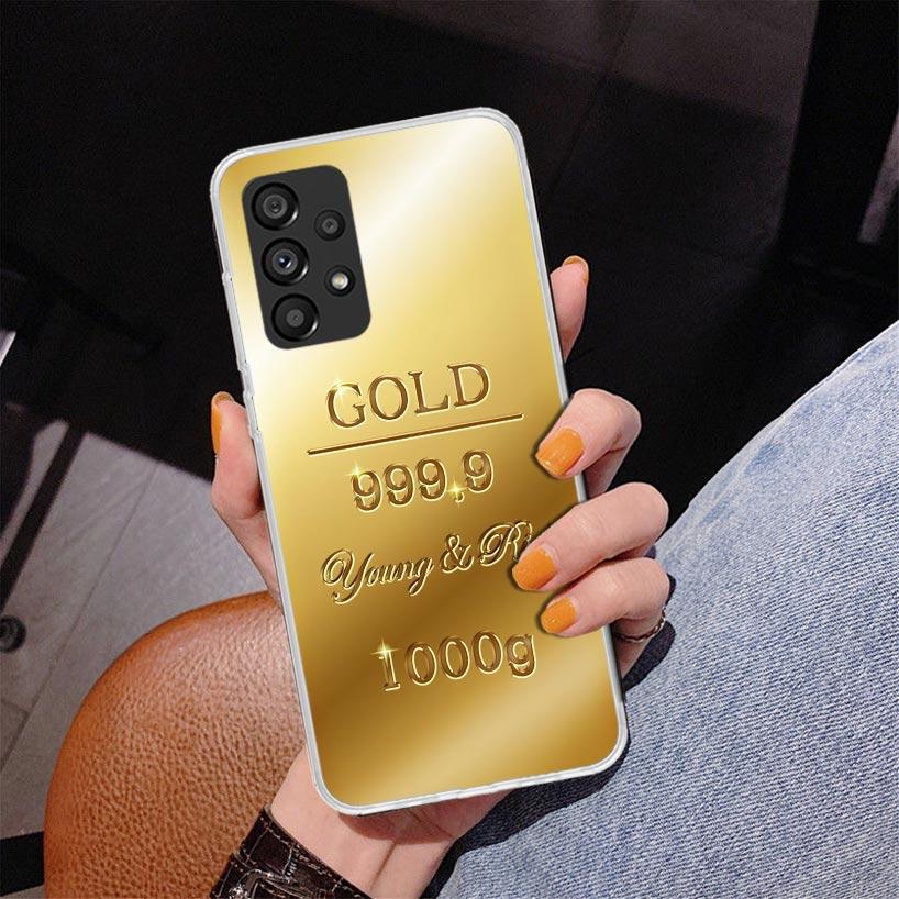 Fine Gold Pattern Printing Phnoe Case for Samsung Galaxy A17 A37 A57 A16 A26 A36 A56 A15 A14 A13 A55 A54 A53 A35 A34 A33 A25 A24