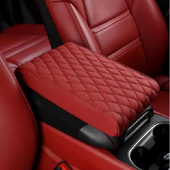 Car Armrest Pad Center Console Box Cover Leather Protector Cushion Accessories