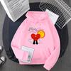 Japanese Fashion Bad Character Collection Printed Men'S And Women'S Hooded Sweater