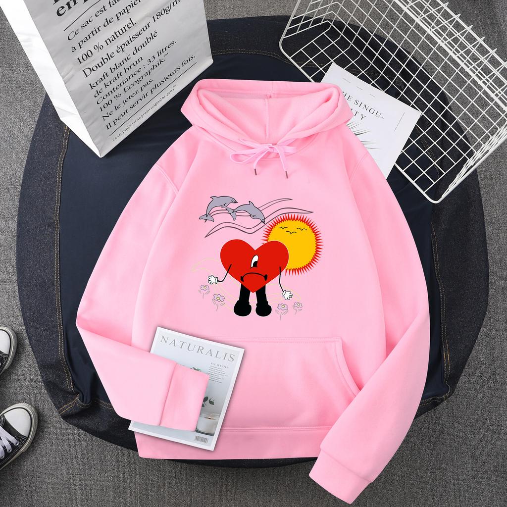 Japanese Fashion Bad Character Collection Printed Men'S And Women'S Hooded Sweater