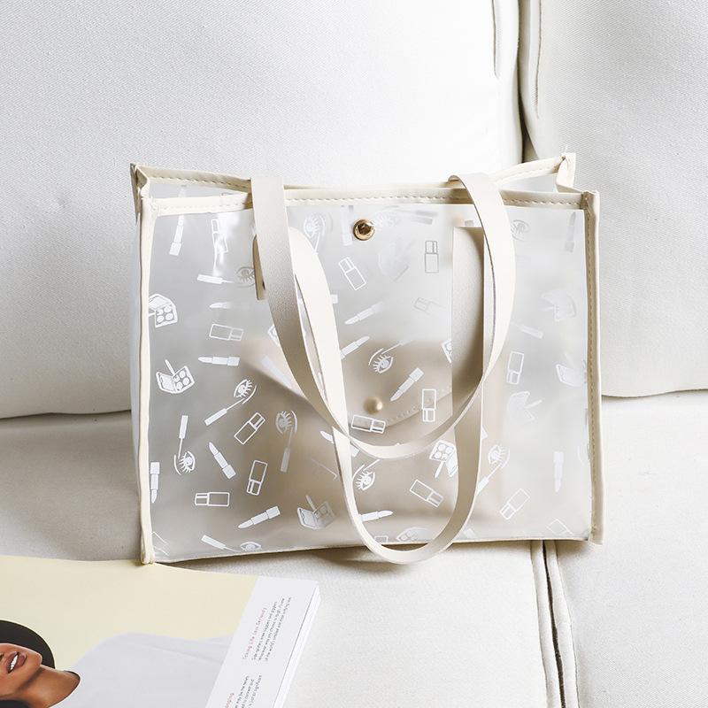 JYL TS Women's Sling Bags  Tote Bag 030 2 Set PVC Printed Large Capacity Women Bag