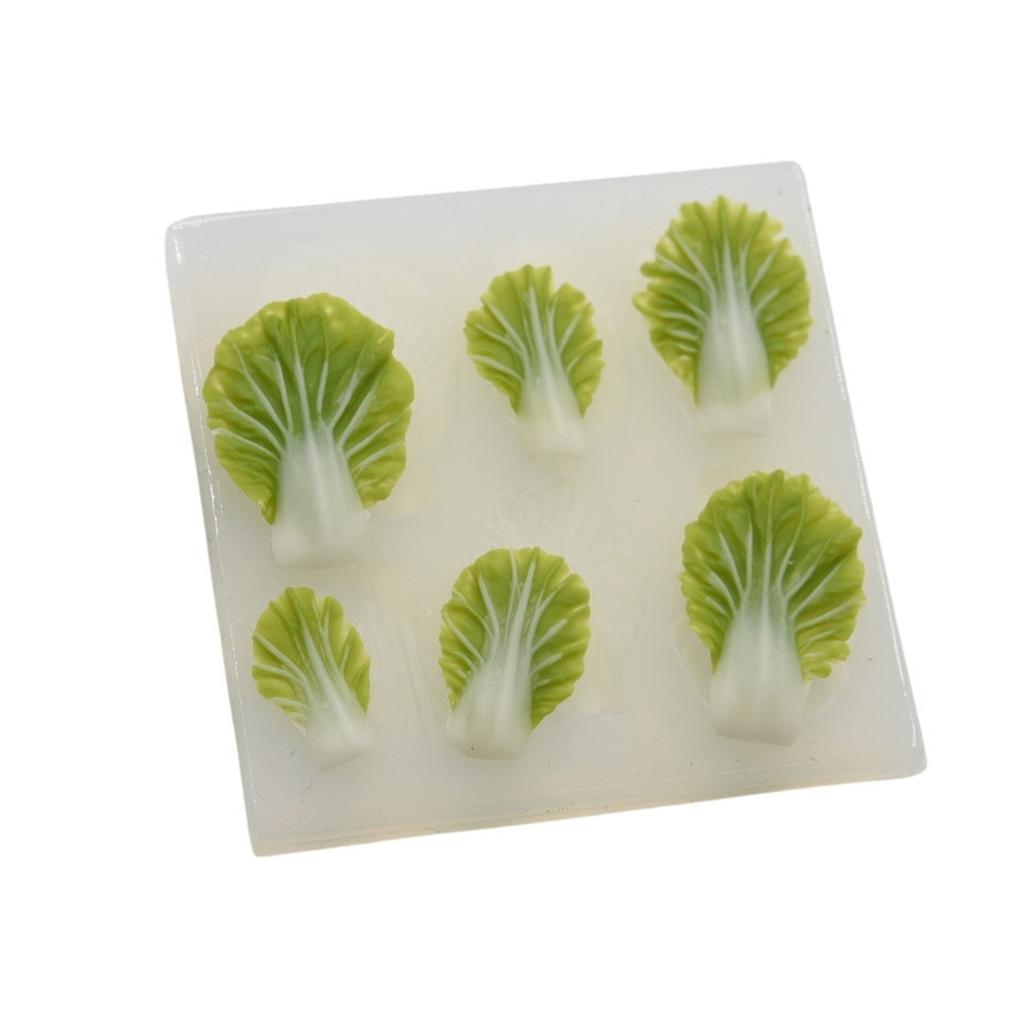 Flexible Silicone Vegetable Cabbage Leaf Mould Suitable for Handcraft Enthusiasts and Creative Projects Supplies