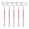 Heart-Shaped Anti-Fog Eyelash Extension Mirror - Stainless Steel, Anti-Curl Design