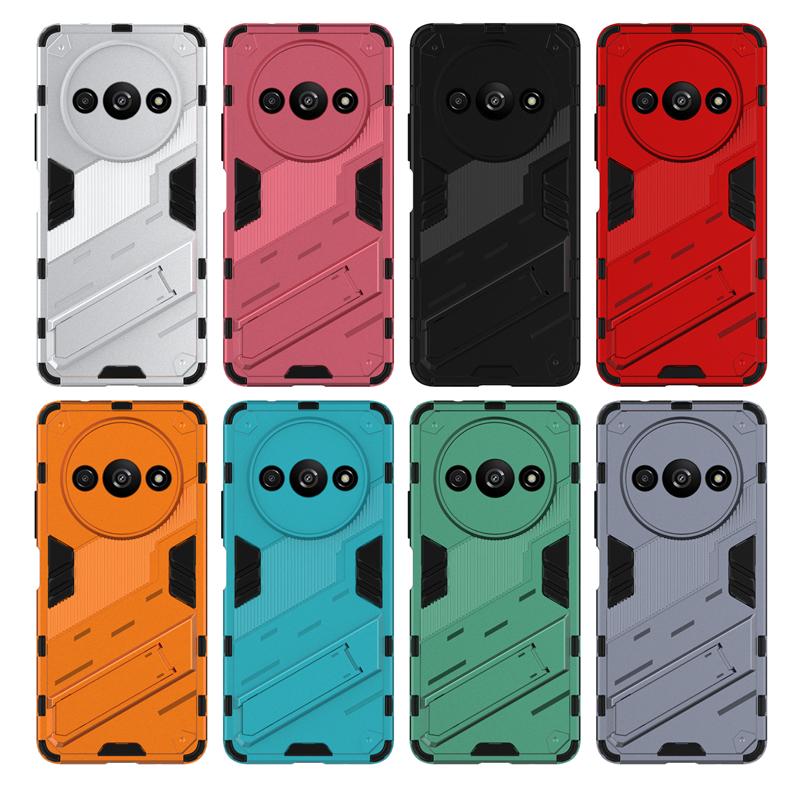 For Xiaomi Poco C61 Case Cover Poco C61 Capas New Phone Bumper Back Armor Kickstand Shockproof Cover For Poco C61 C 61 Fundas