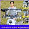 Foldable Electric Motorcycle Canopy: Windproof, Rainproof, Retractable Sunshade with Quick Release