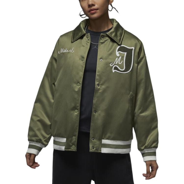 Jordan Jackets Women's Green Lapel Moderate Other FV7138-222