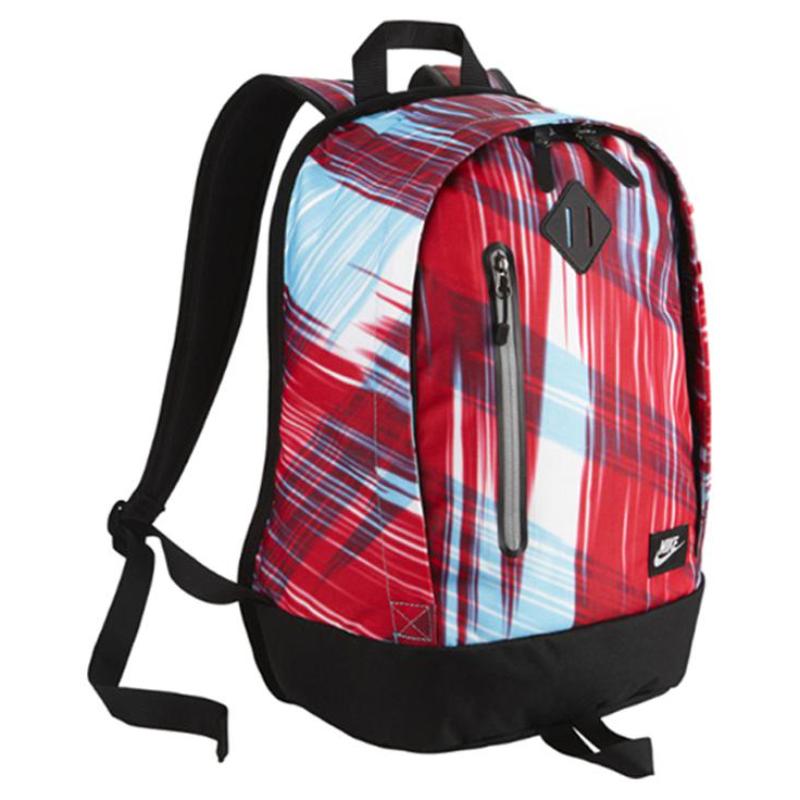Nike Polyester Backpack Backpack Regular Unisex Black/Red Casual BA4735-400