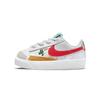 New Blazer 77 Slip-Resistant Cushioning Wear-Resistant Low-Top Skateboard Shoes White Red Blue Infant And Toddler DJ5204-164