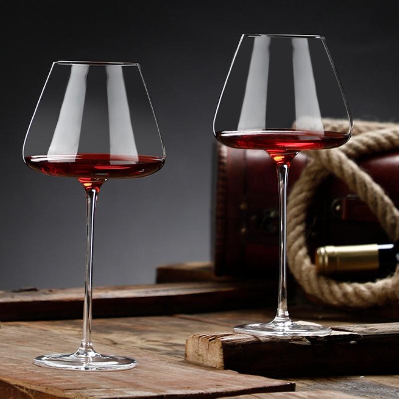 720ml Pure handmade BurgundyWineGlassGoblet GlassBigBellyWineGlassesRedWineGlass SetLuxuryCrystalGlass PotSober Grape Goblet