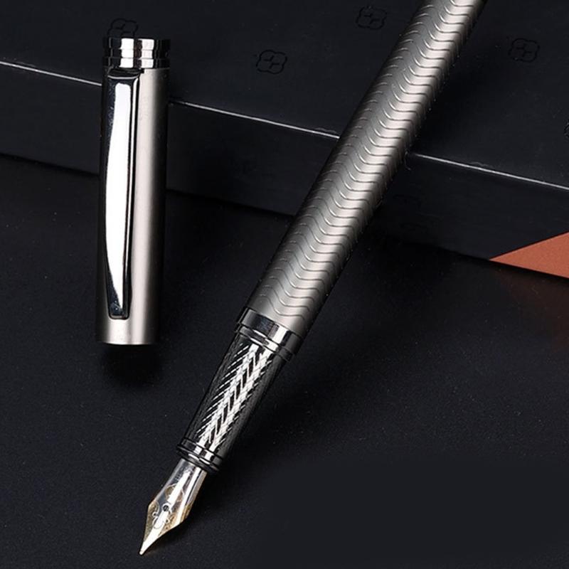 Refillable Metal Executive Pen 0.5mm Medium Point Fountain Pen Great For Office Business Writing And Document Signing
