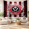 Sheffield United Football Wall Tapestry, Soft Fabric Wall Hanging, Decorative Backdrop For Bedroom Home Wall Art