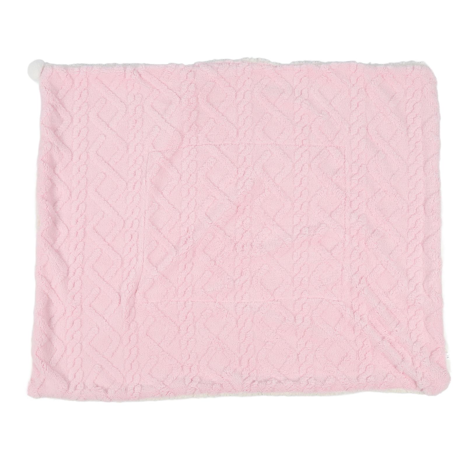Outsideworld Pink Pet Blanket Double Layer Thicken Dog Blanket Soft Warm Plush Cat Bed Blanket Pet Throw Blanket For Sleeping Relaxing