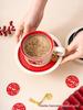 Retro Ceramic Coffee Cup & Saucer Set - Elegant Light Luxury for Afternoon Tea or Gift