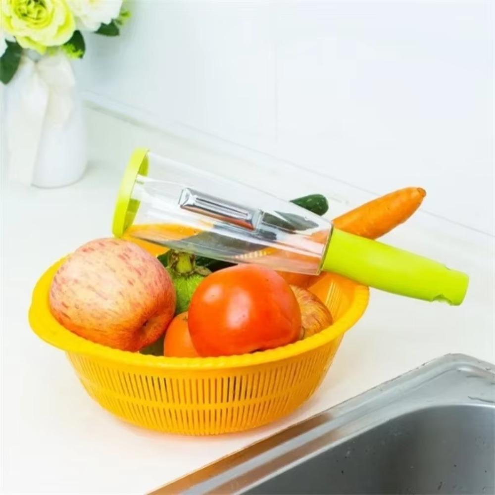 Lightweight Fruit Peeler With Storage Box Vegetable Peeler Knife Peeler  Fruit Processing