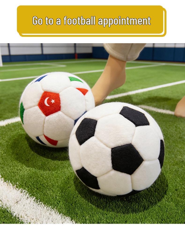 Cross-border World Cup Football Plush Toy: Creative Spherical Doll Gift for Kids and Home Décor