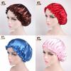 Luxurious Satin Sleep Night Cap For Curly Hair Beauty Salon Head Cover Bonnet Hat